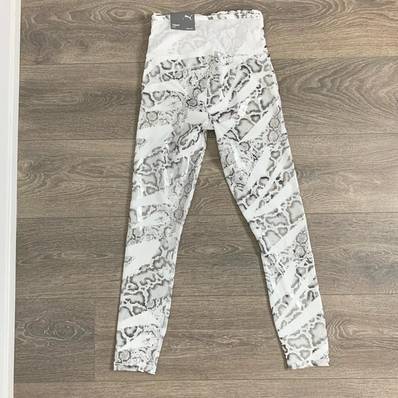 Puma Train Untamed High Waist 7/8 Tights Leggings Snakeskin Print Size XS - Picture 15 of 16